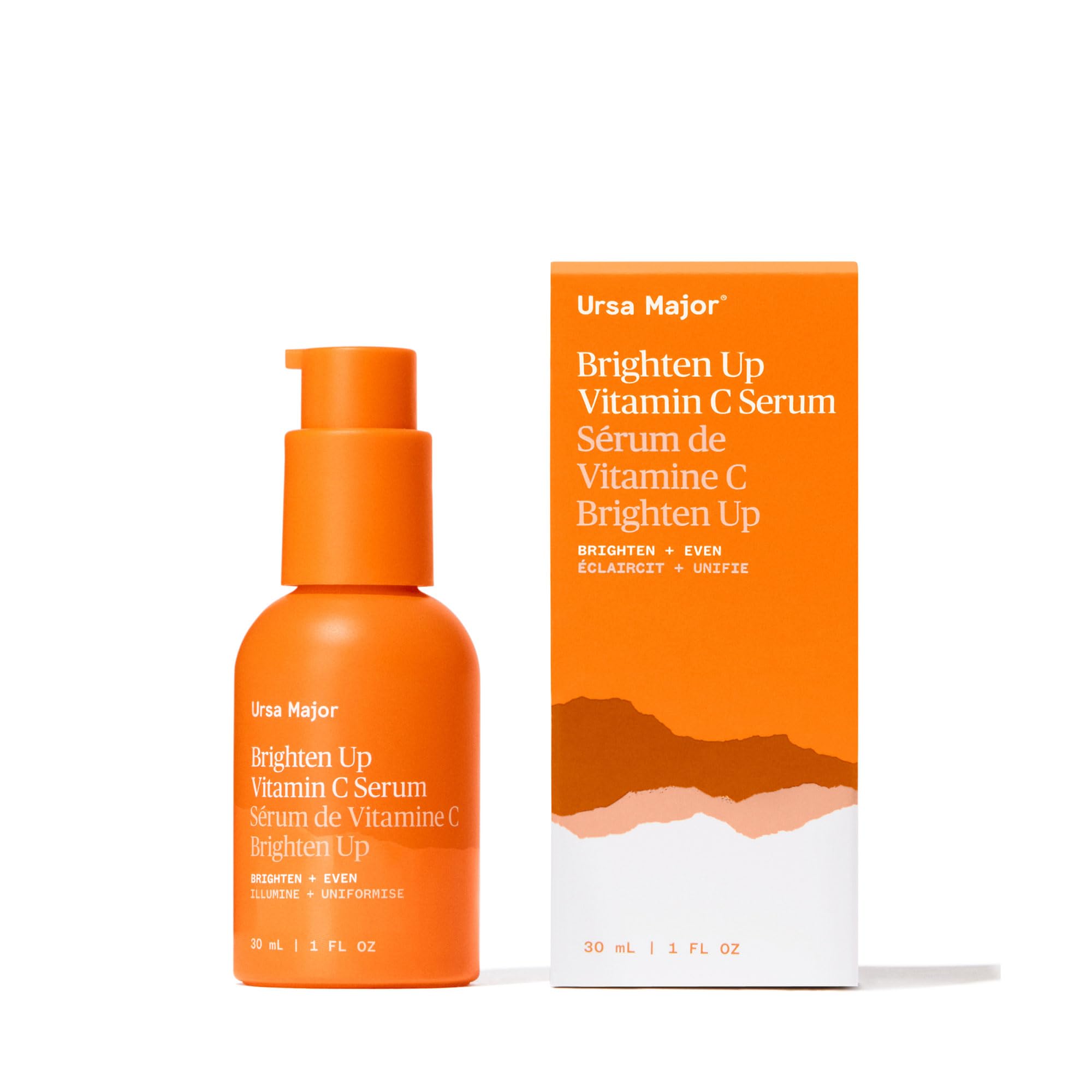 Ursa Major Natural Vitamin C Serum Brighten Up Vitamin C Serum for Radiant, Even Skin Tone Vegan, Cruelty-Free 1 oz
