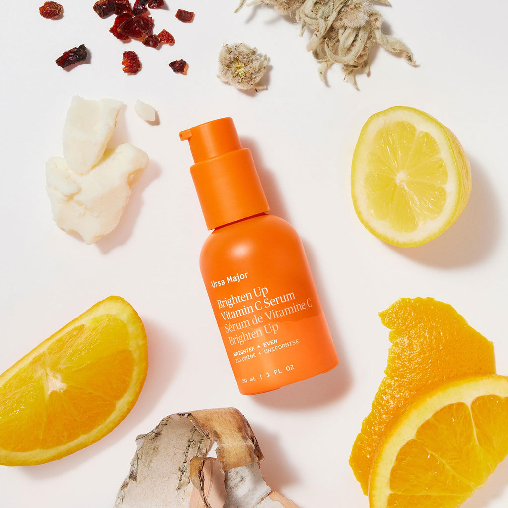 Ursa Major Natural Vitamin C Serum Brighten Up Vitamin C Serum for Radiant, Even Skin Tone Vegan, Cruelty-Free 1 oz