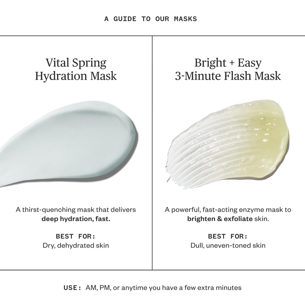 Ursa Major Vital Spring Hydration Mask | Deep Hydration, Smoother Texture, Fir-Laced Aroma | Vegan, Cruelty-Free | 1.69 oz