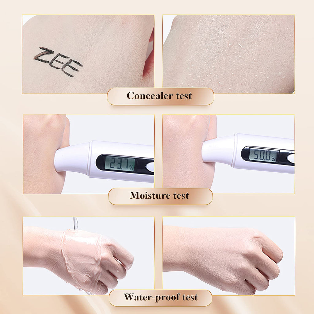 Ursoulney Mushroom Head Air Cushion CC Cream - Tattoo Cover-Up BB Foundation, Moisturizing, Long-Lasting (2 PCS Medium)