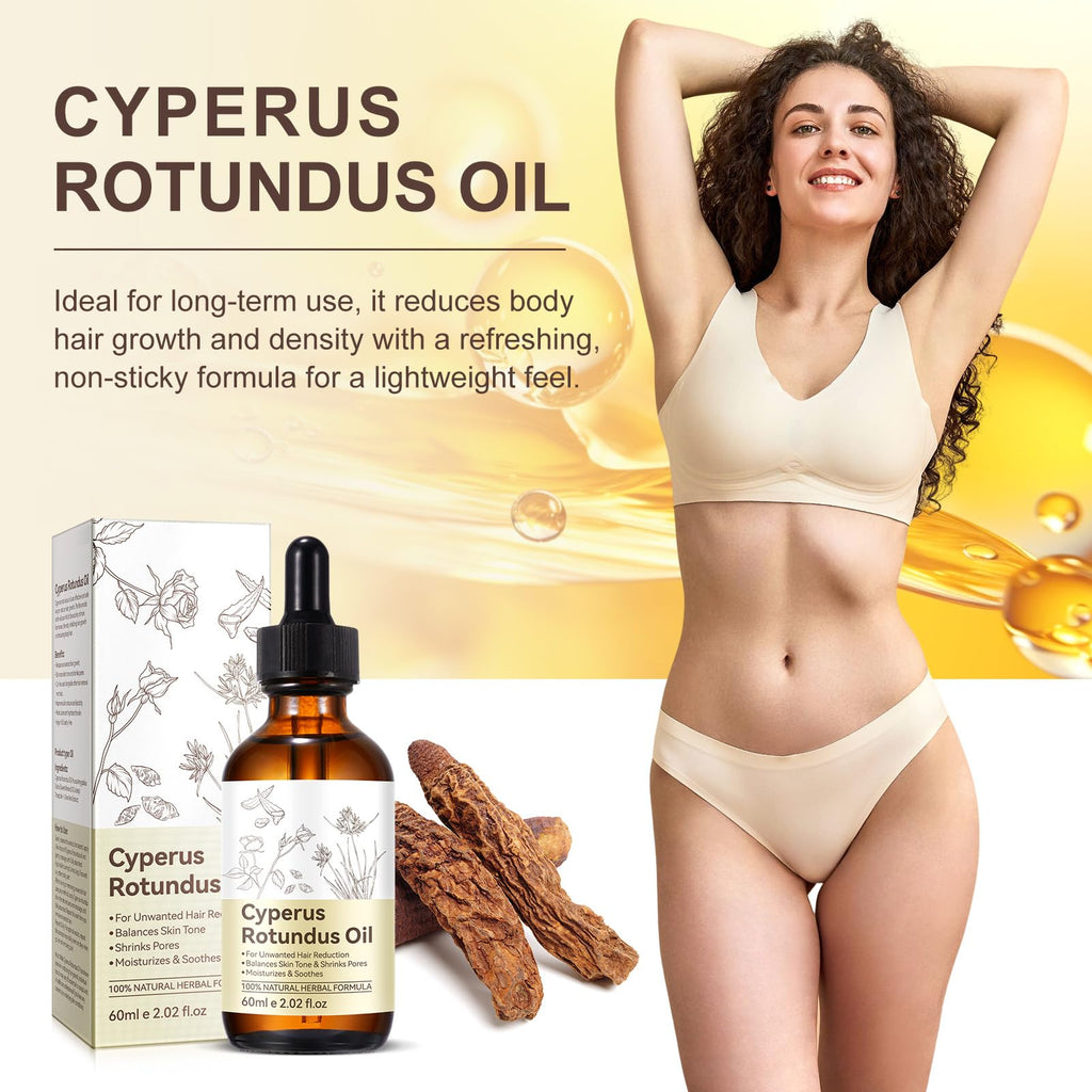 Uruses 2-Pack Cyperus Rotundus Oil – Natural Hair Reduction & Skin Moisturizing