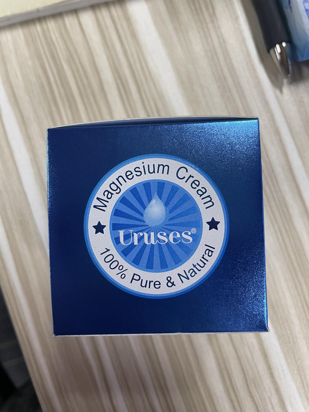 Uruses Magnesium Cream & Lotion — Highly Concentrated Topical Magnesium with Almond Oil & Lavender (3.17 g)