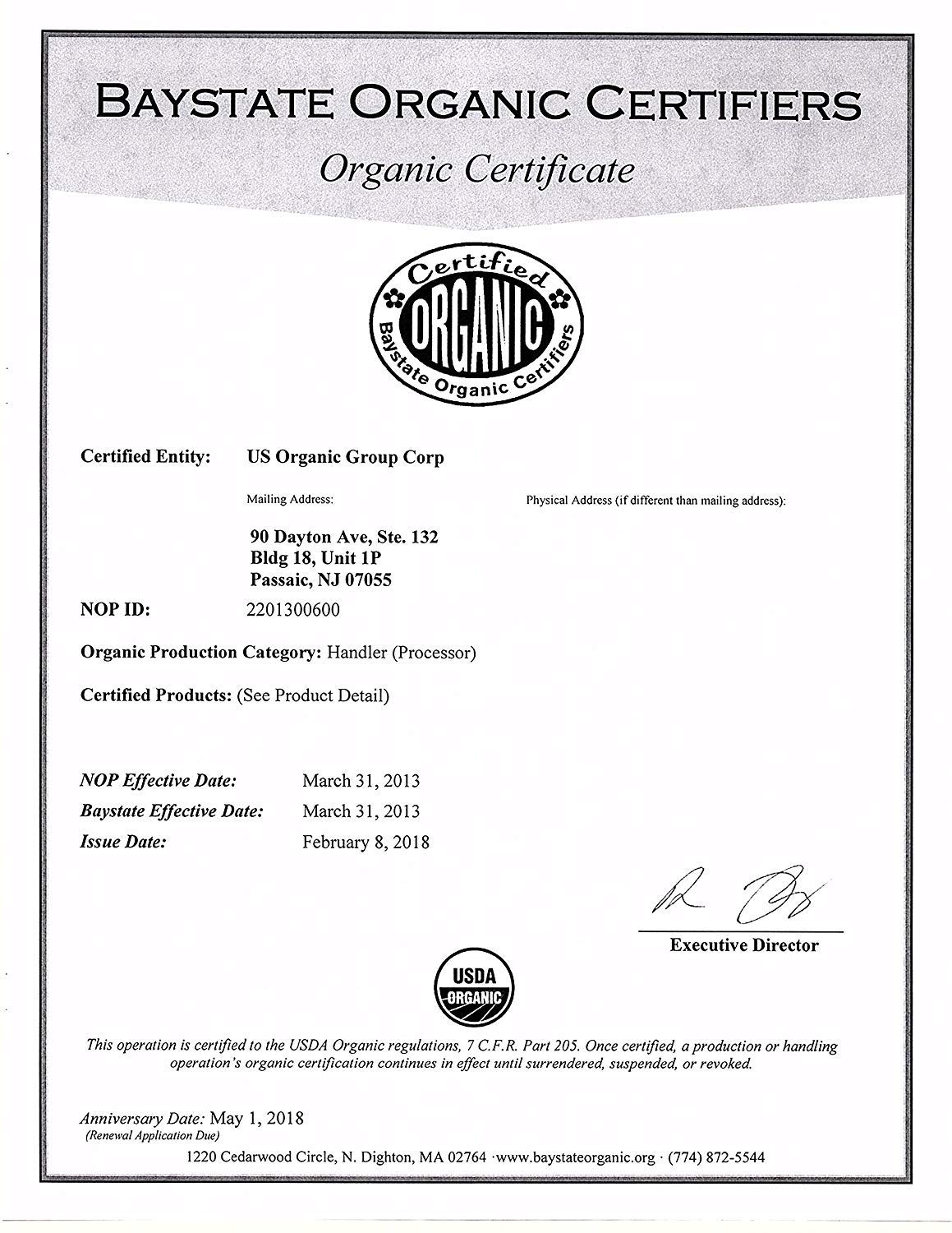 US Organic Macadamia Nut Oil — Unrefined, Cold-Pressed, Certified Organic, 4 oz Amber Bottle with Dropper