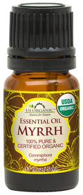 US Organic 100% Genuine Myrrh Essential Oil – USDA Organic, Hydro-Distilled, 5 ml