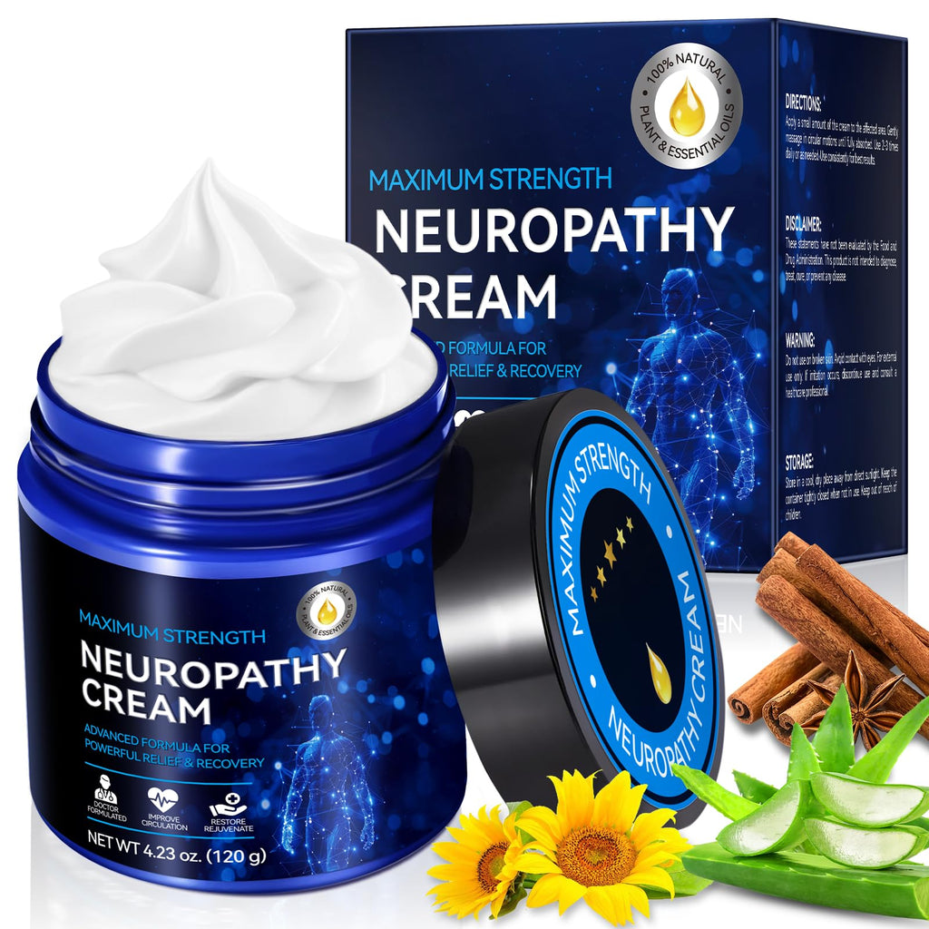 USBSREGARDS Neuropathy Cream Extra Strength – Lightweight Plant-Based Relief for Hands, Feet, and More (4 oz)