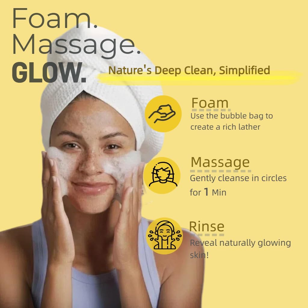 Uselective 2 Pack Turmeric & Lemon Glow Soap Bar – Kojic Acid, Vitamin C, Retinol, 3x Moisturizing, SLS Free