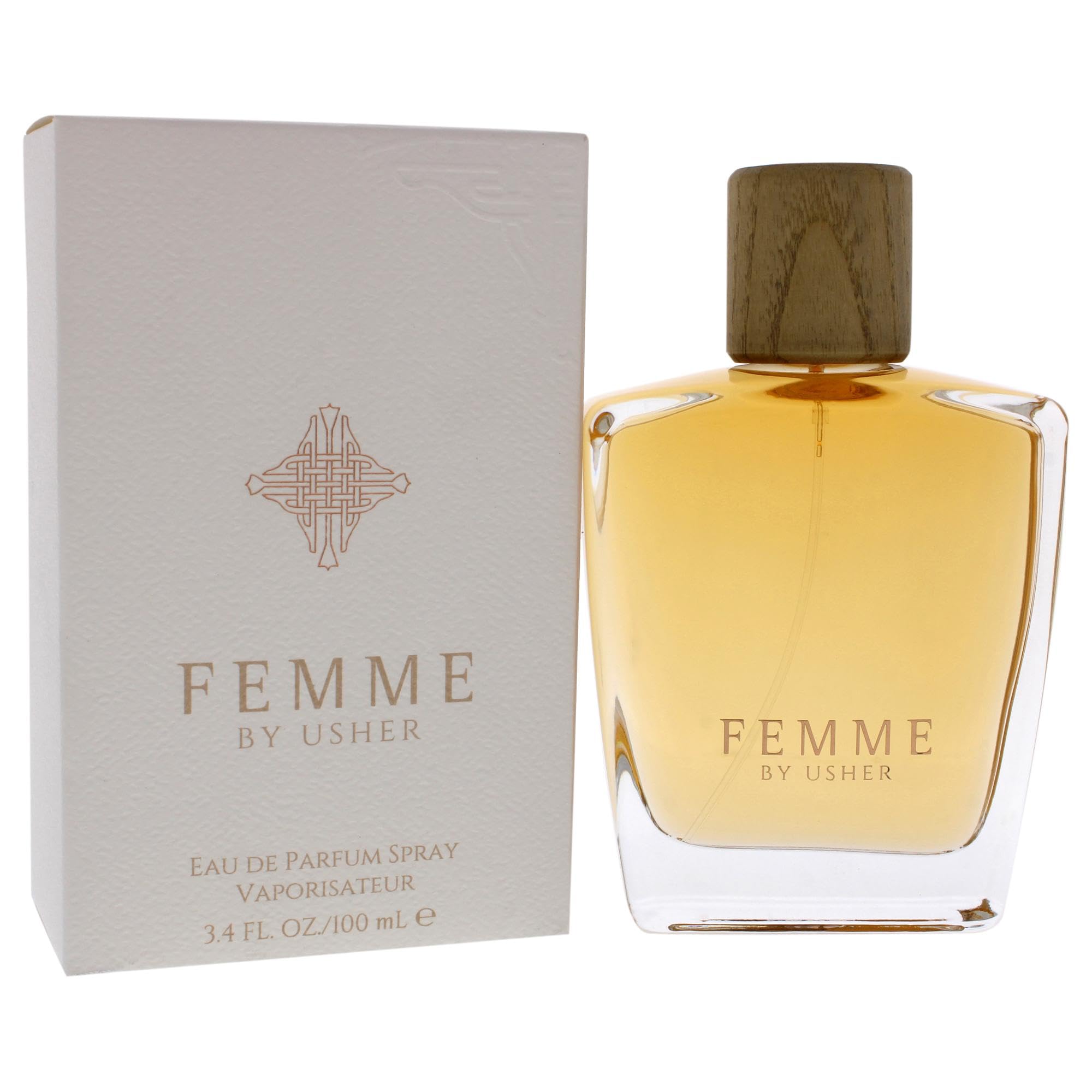 Usher Femme EDP Spray for Women – 3.4 oz | Chypre Floral Fragrance
