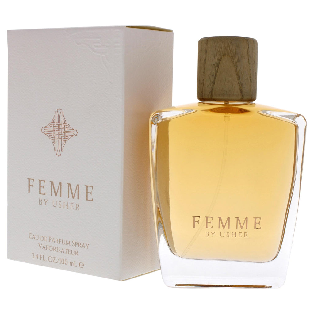 Usher Femme EDP Spray for Women – 3.4 oz | Chypre Floral Fragrance