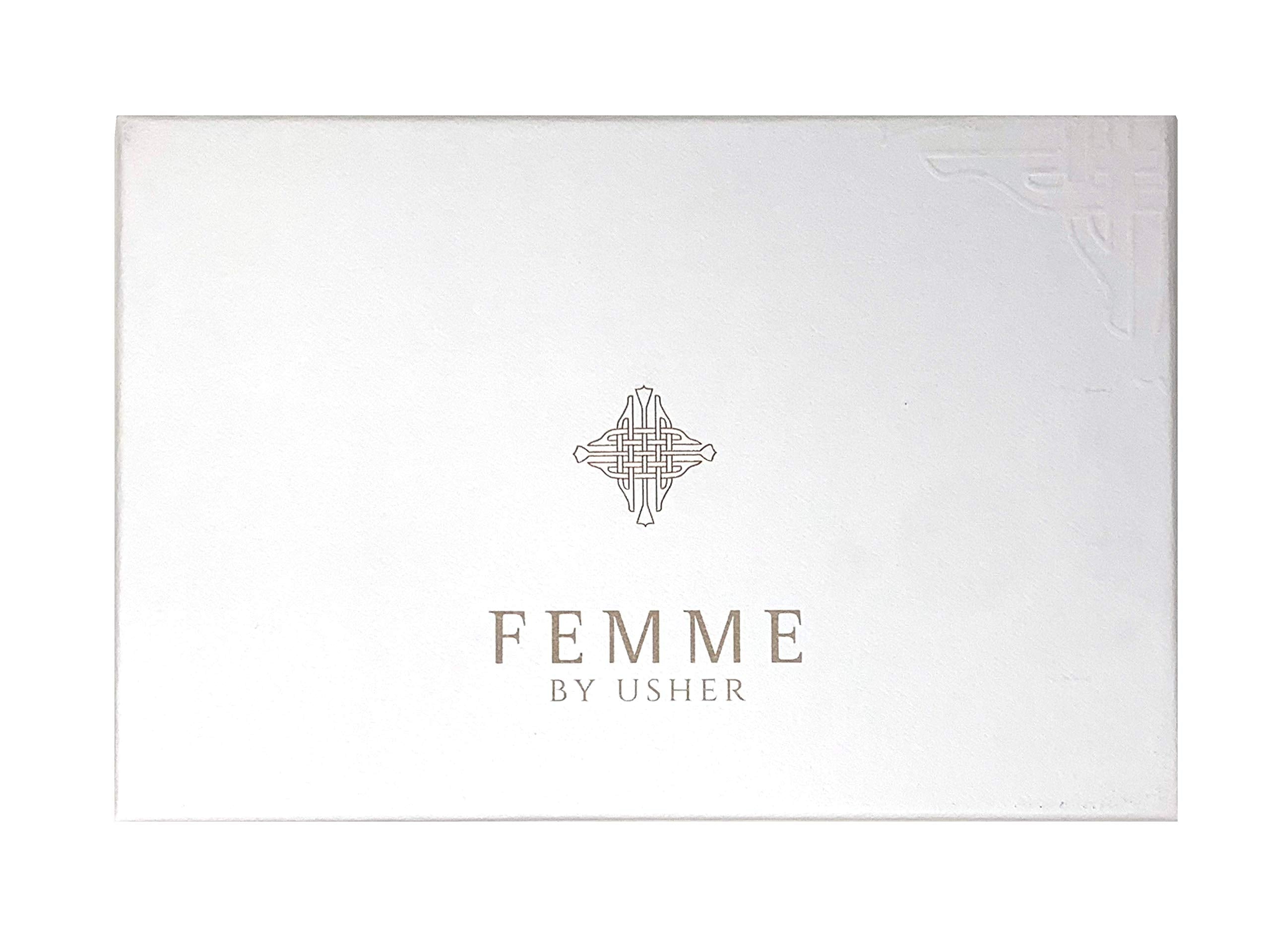 Usher Femme Gift Set for Women – Eau de Parfum Spray 3.4 oz + Body Lotion + Shower Gel | Usher