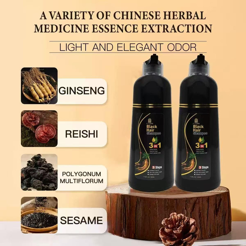 USMATEK Brown Hair Dye Shampoo – 3-in-1 Color, Scalp Care & Moisture | 500ml