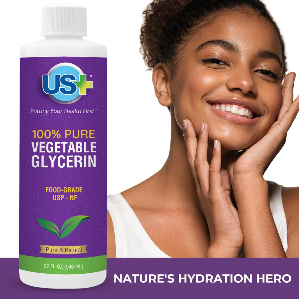 US+ 32oz 100% Pure Vegetable Glycerin – USP Grade, Food & Pharma Quality
