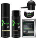 USTAR Hair Building Fibers 77.5g – 5-in-1 Kit with Holding Spray (Dark Brown)