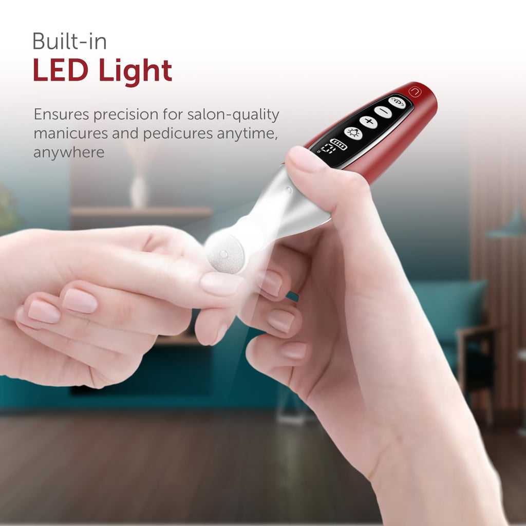 UTILYZE PediLux Pro Cordless Nail Drill Kit — Professional Manicure & Pedicure at Home