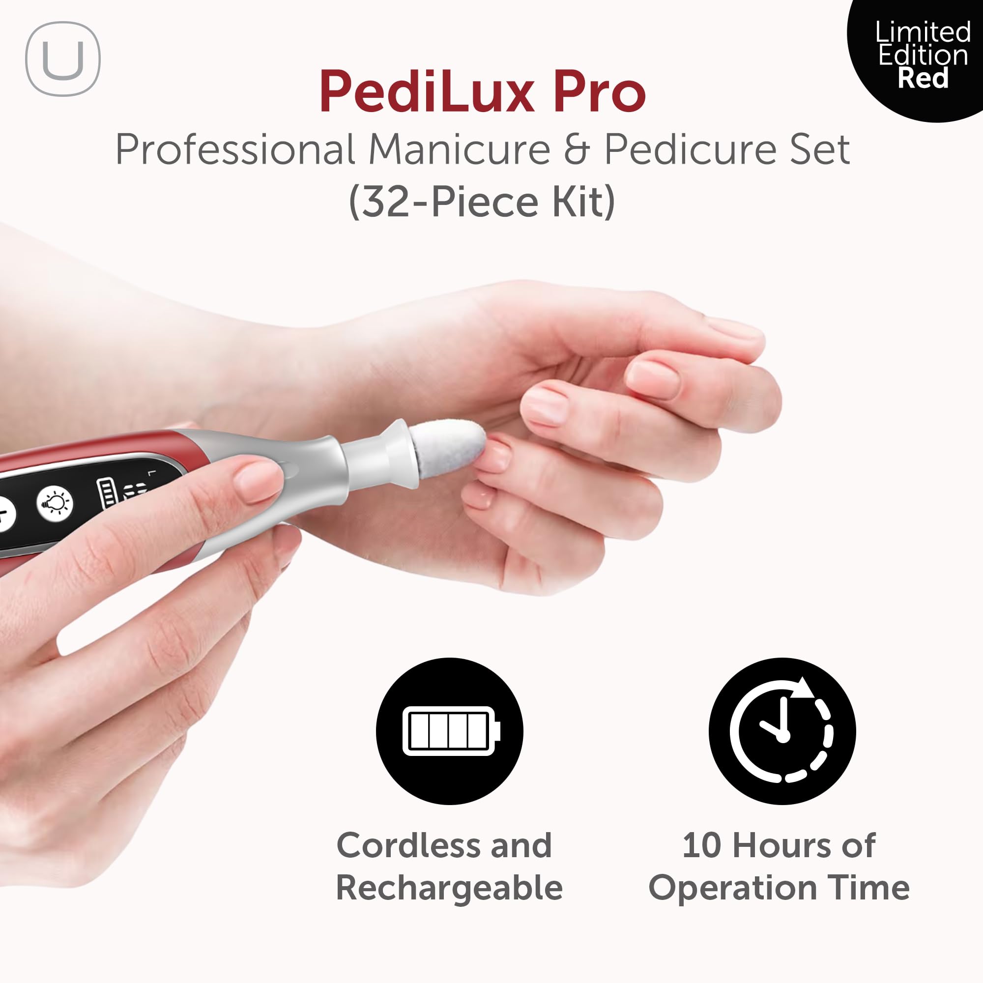 UTILYZE PediLux Pro Cordless Nail Drill Kit — Professional Manicure & Pedicure at Home