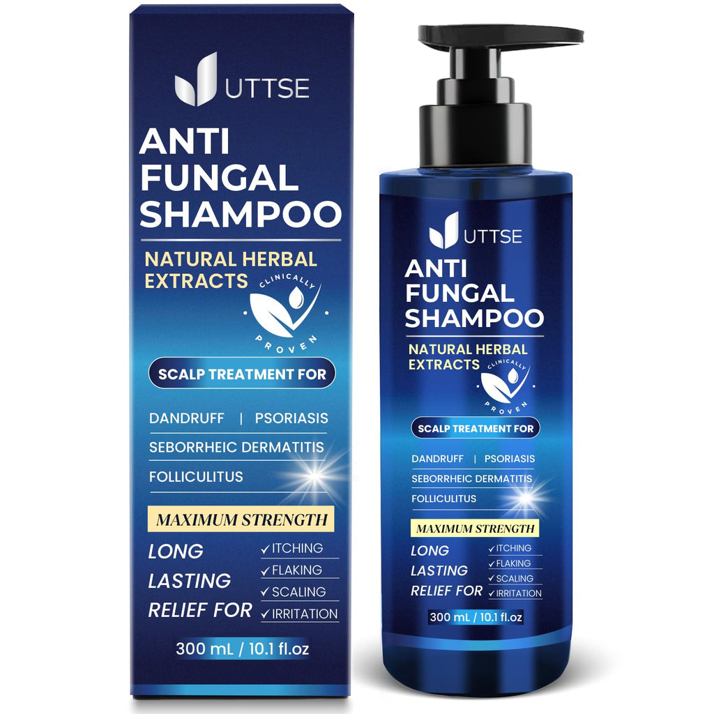 Uttse Anti-Fungal Shampoo for Scalp Psoriasis, Dandruff & Folliculitis — 300 mL