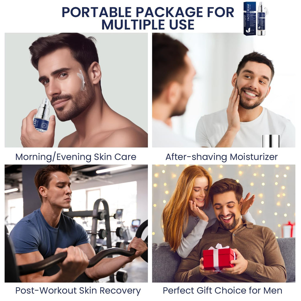 Uttse 6-in-1 Mens Face Moisturizer | Depuff, Brighten, Hydrate – Made in Korea