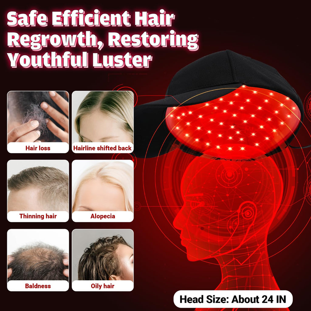 UUPAS Hair Growth Device – FDA Cleared Laser Red Light Therapy Cap for Hair Regrowth