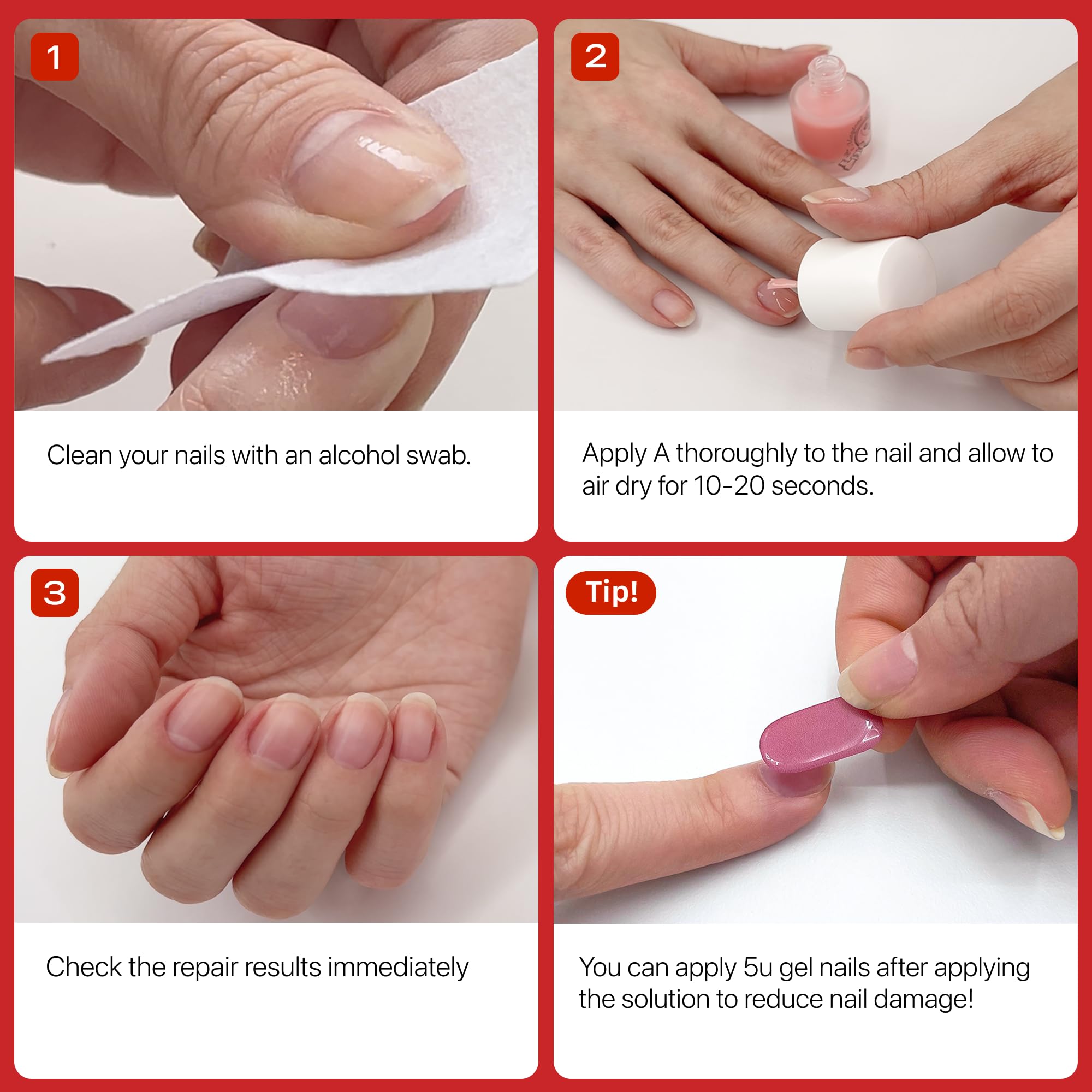 UUUUU Magical Nail Solution – All-In-One Nail Care, Quick-Drying & Non-Toxic