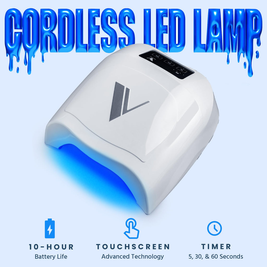 V Beauty Pure Cordless UV Nail Lamp White – 36W with 3 Timers