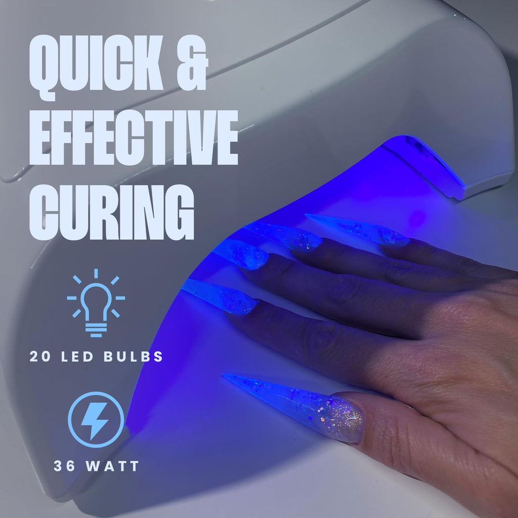 V Beauty Pure Cordless UV Nail Lamp White – 36W with 3 Timers