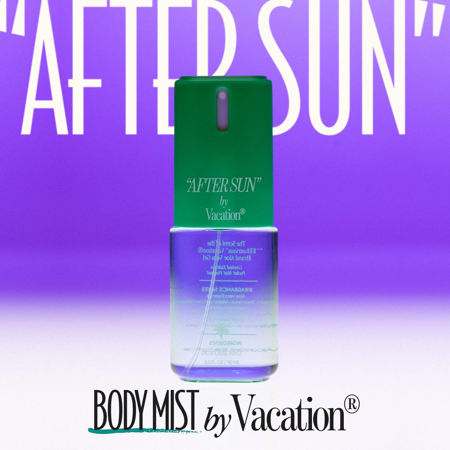 VACATION After Sun Body Mist – Light Layerable Scent for Women & Men | Aloe Vera & Green Tea Verjus | Travel Size 3 fl oz