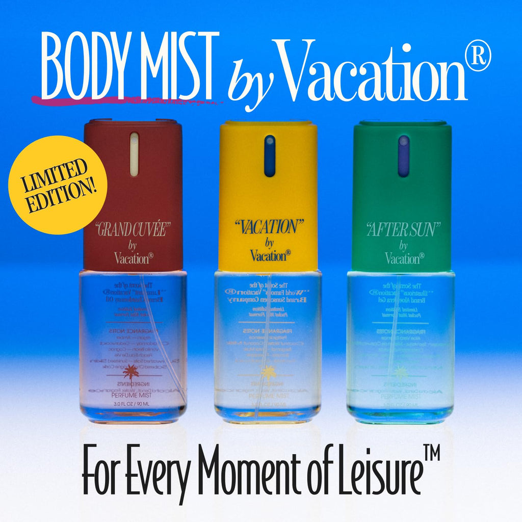 VACATION After Sun Body Mist – Light Layerable Scent for Women & Men | Aloe Vera & Green Tea Verjus | Travel Size 3 fl oz