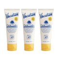 Vacation Classic Sunscreen Lotion SPF 50 — Water-Resistant, Invisible on All Skin Tones (3 × 3.4 oz, Value Pack)