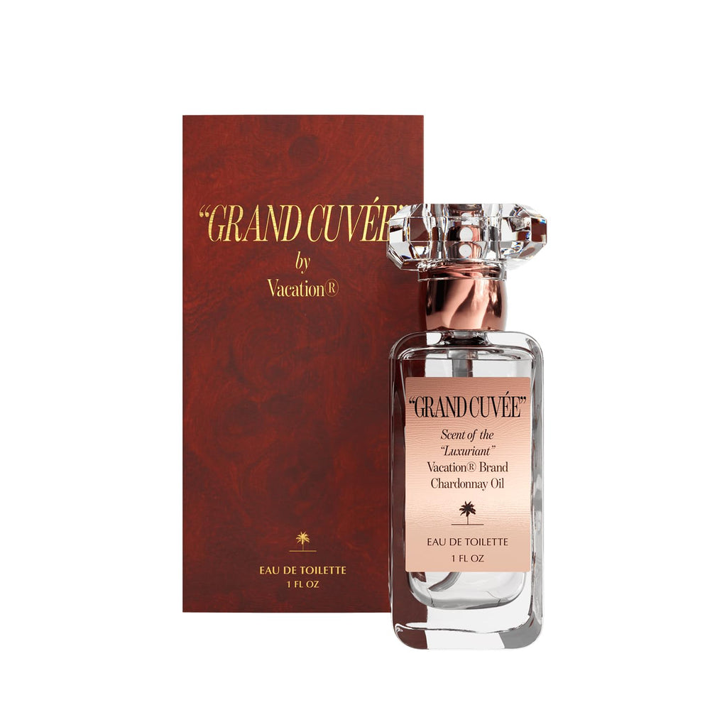 VACATION Grand Cuvée Eau de Toilette – Unisex Summer Scent with Argan, Peach & Vanilla (1 oz)