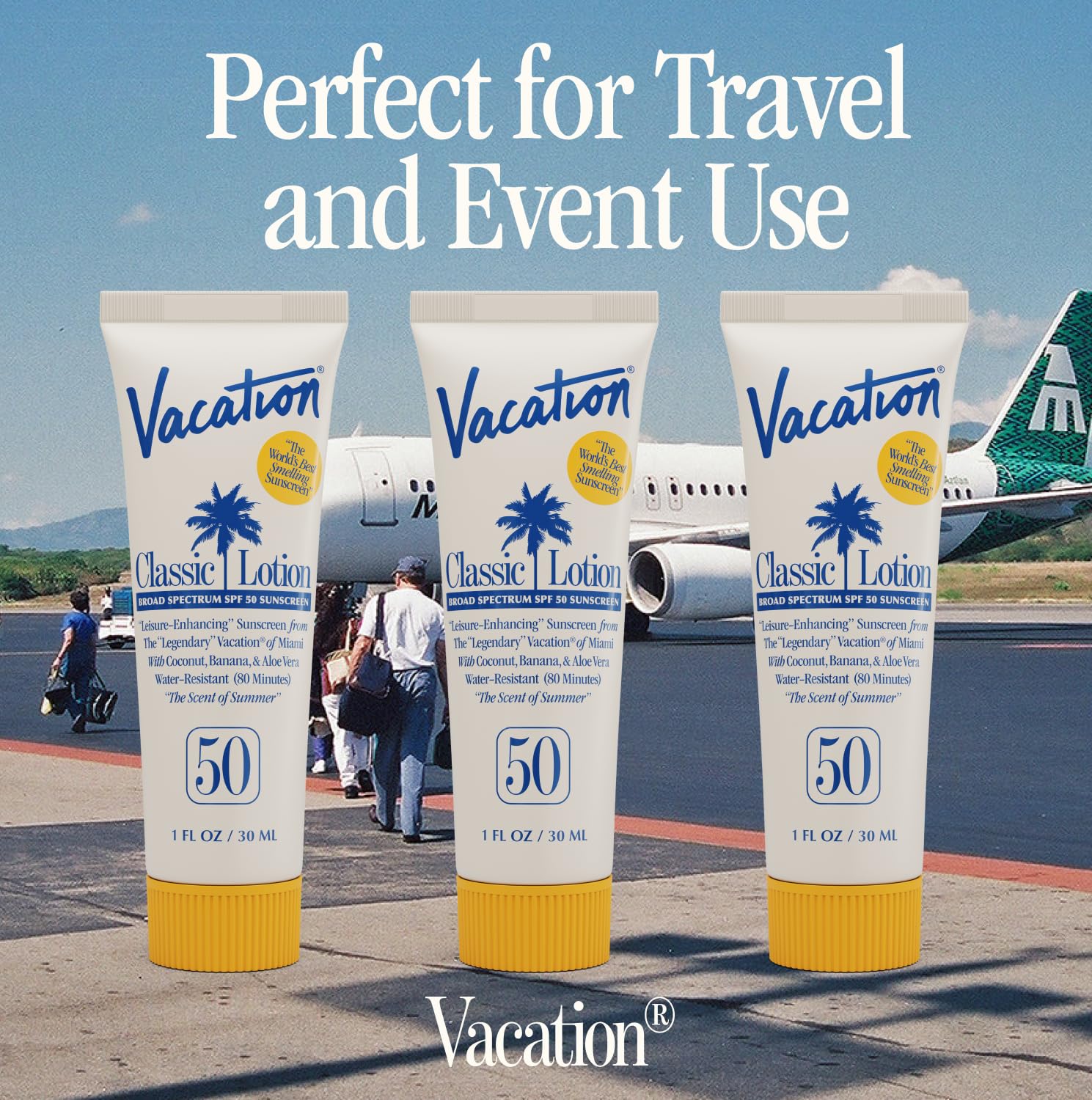 Vacation Mini Classic Lotion SPF 50 – 1oz Travel Pack (12 Count)
