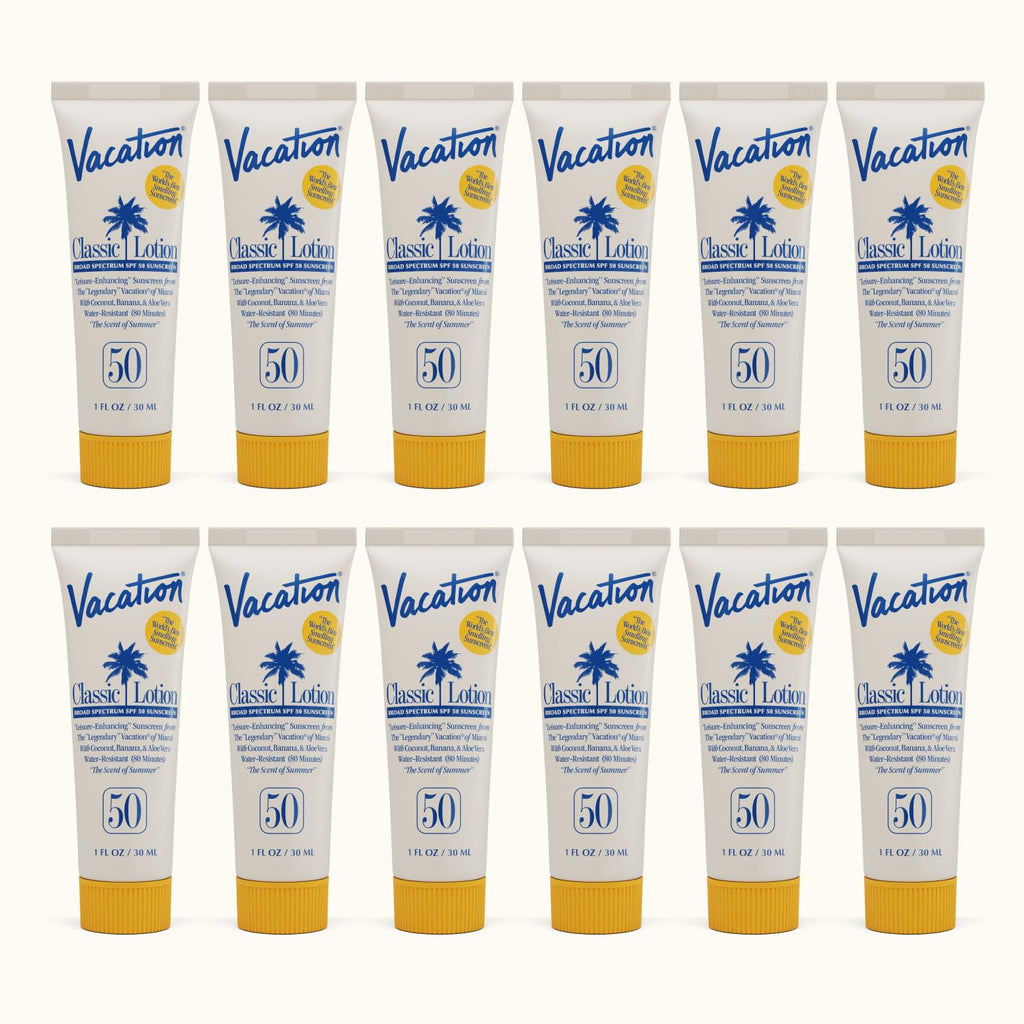 Vacation Mini Classic Lotion SPF 50 – 1oz Travel Pack (12 Count)