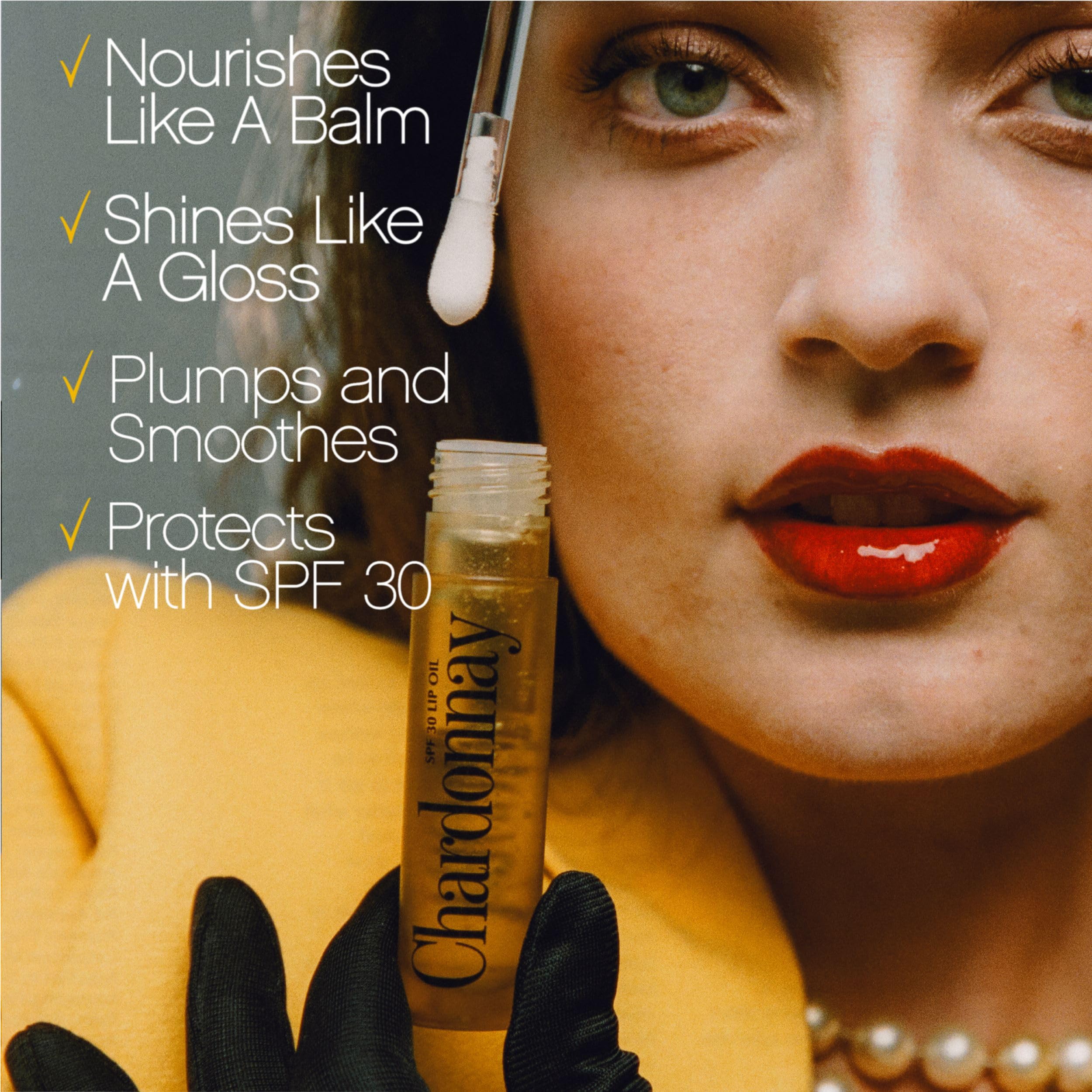 Vacation SPF 30 Chardonnay Lip Oil – Nourishing Lip Care with Buildable Shine