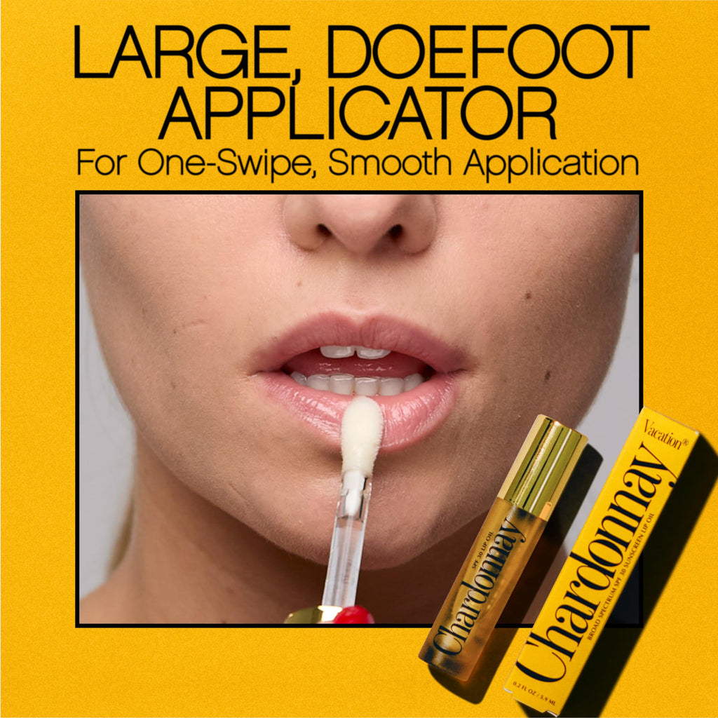 Vacation SPF 30 Chardonnay Lip Oil – Nourishing Lip Care with Buildable Shine
