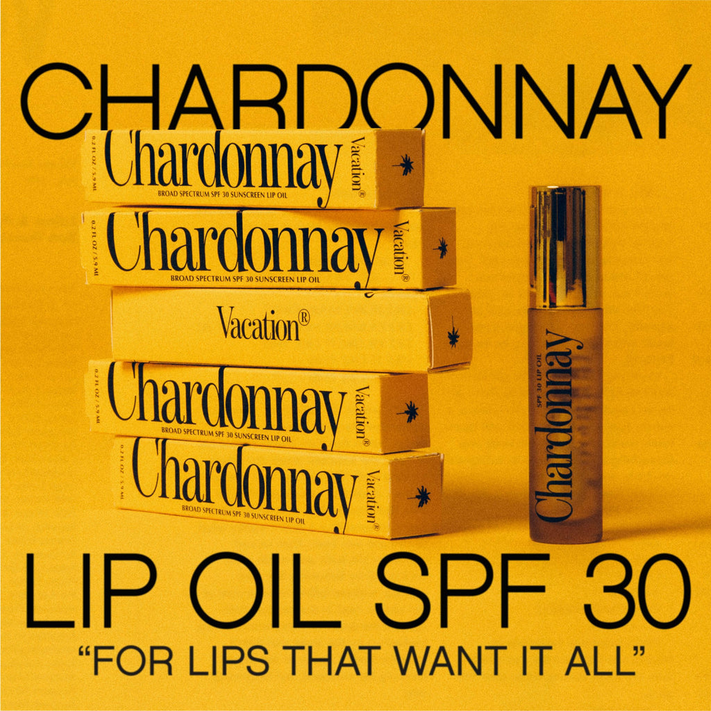 Vacation SPF 30 Chardonnay Lip Oil – Nourishing Lip Care with Buildable Shine