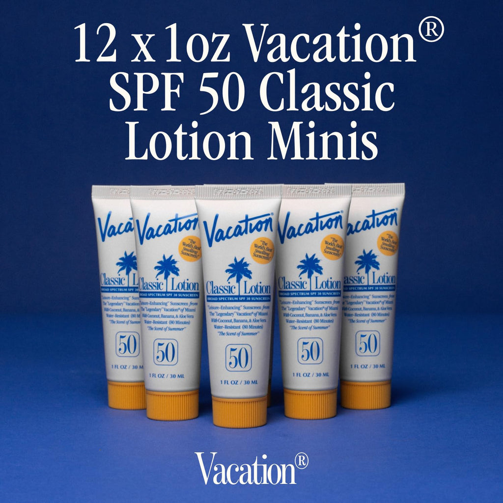 Vacation Mini Classic Lotion SPF 50 – 1oz Travel Pack (12 Count)
