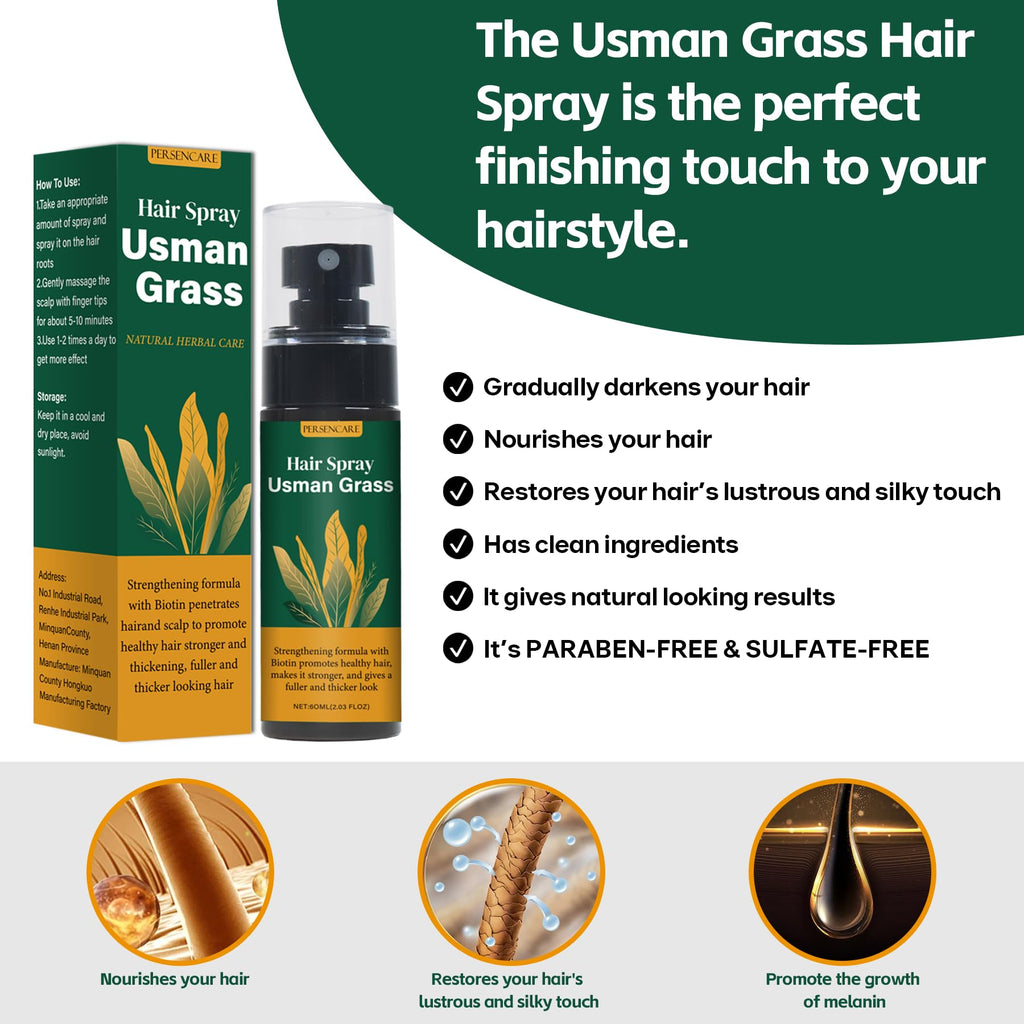 VAEYAE Usman Shampoo Bar + Spray Set — Hair Thickening, Darkening & Scalp Care