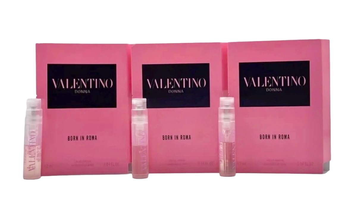 Valentino Born in Roma EDP Sample Set — 3 Mini Sprays for Women (Partially Filled)