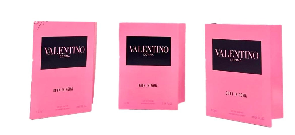 Valentino Born in Roma EDP Sample Set — 3 Mini Sprays for Women (Partially Filled)