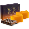 VALITIC Kojic Acid Vitamin C & Retinol Soap Bars with Turmeric – Original Japanese Complex (4 Pack) + Soap Holder