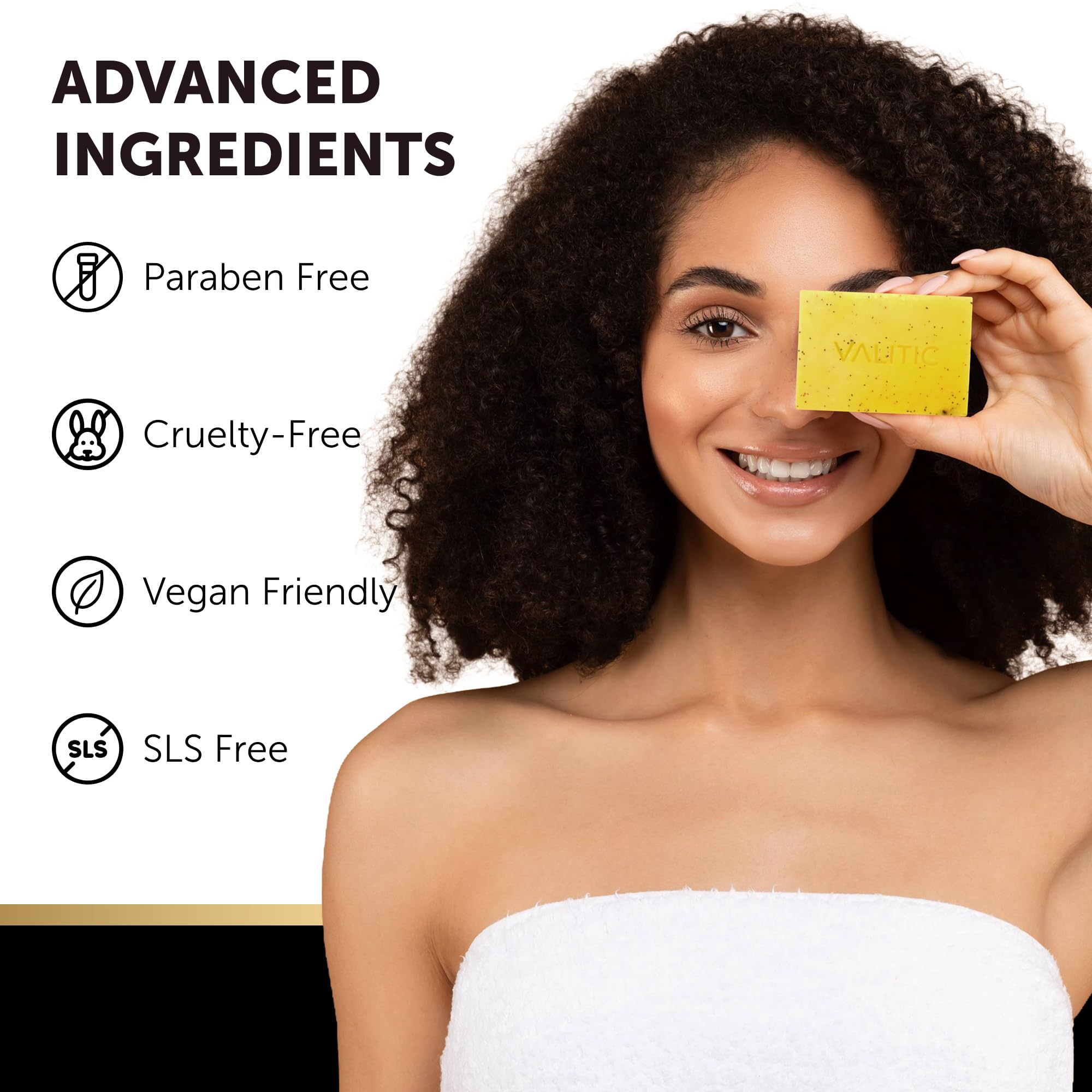 VALITIC Lemon Turmeric Soap for Dark Spots – Kojic Acid + Retinol + Vitamin C (2 Pack)