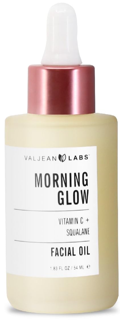 Valjean Labs Morning Glow Facial Oil – Vitamin C & Squalane | Hydrating & Brightening (1.83 fl oz)