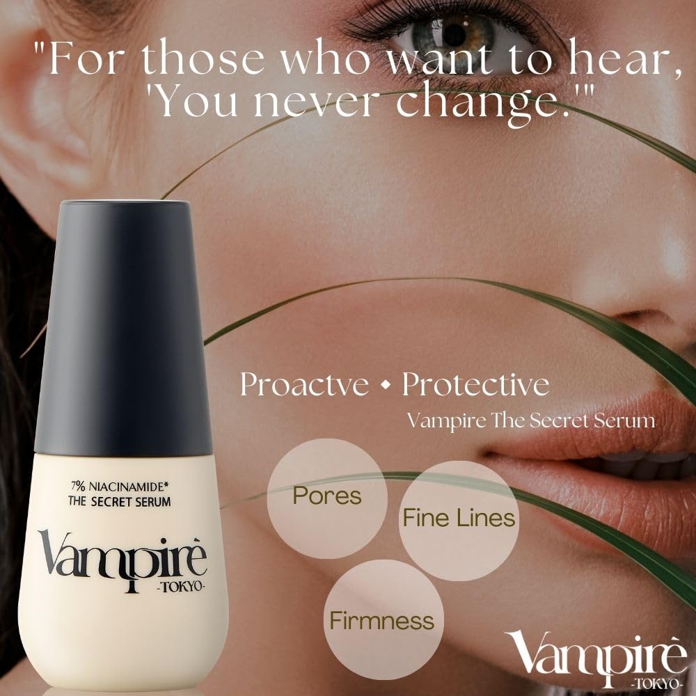 Vampire TOKYO The Secret Serum – Niacinamide Serum 7% (45 mL) Made in Japan