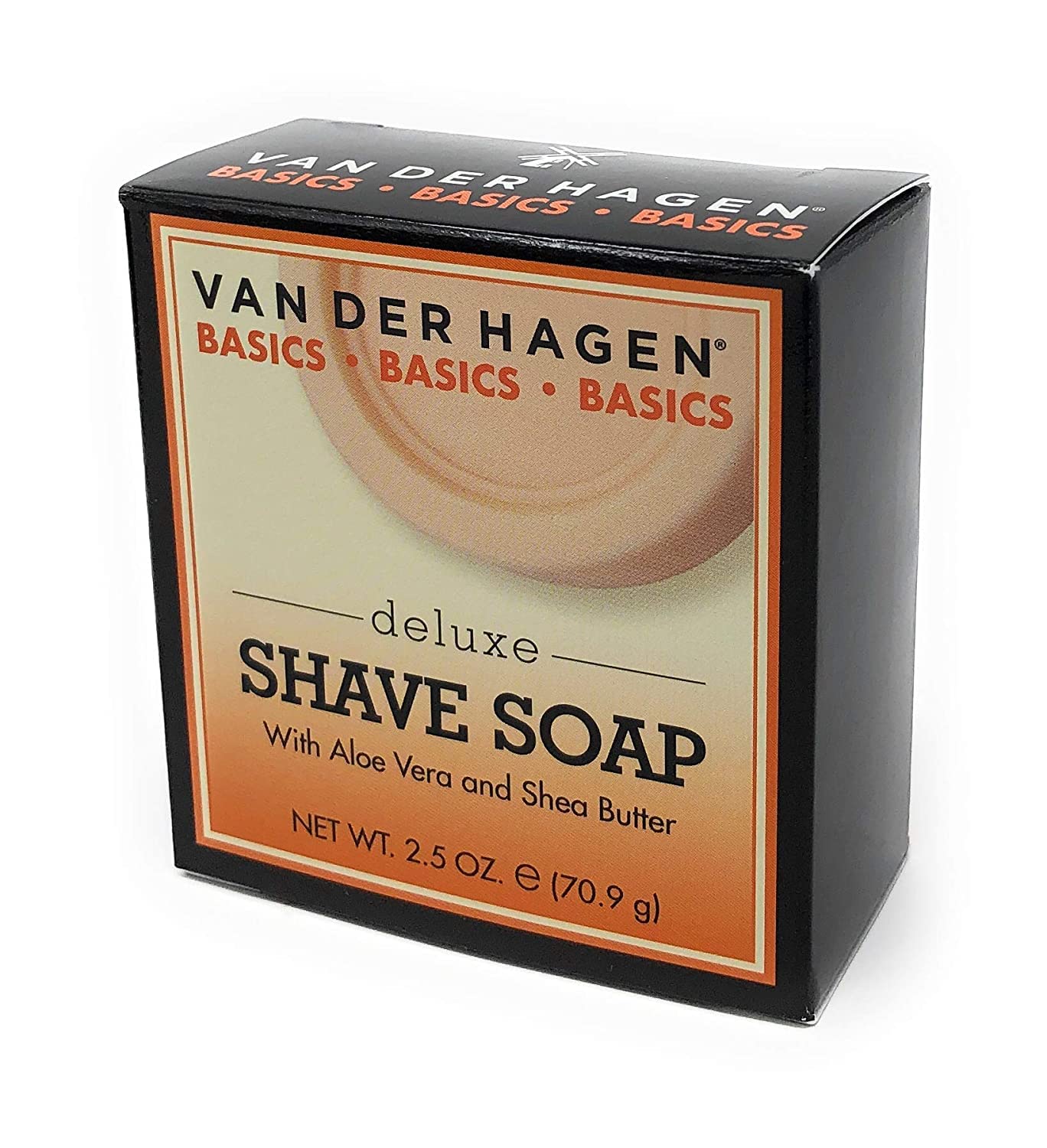 Van Der Hagen Deluxe Shave Soap - 2.5 oz - 3 Pack | Rich Lather for Classic Shaving