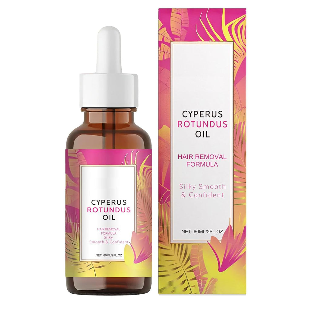 VANCON Hair Removal Oil & Inhibitor | Natural Cyperus Rotundus for Slower Hair Regrowth, 60ml