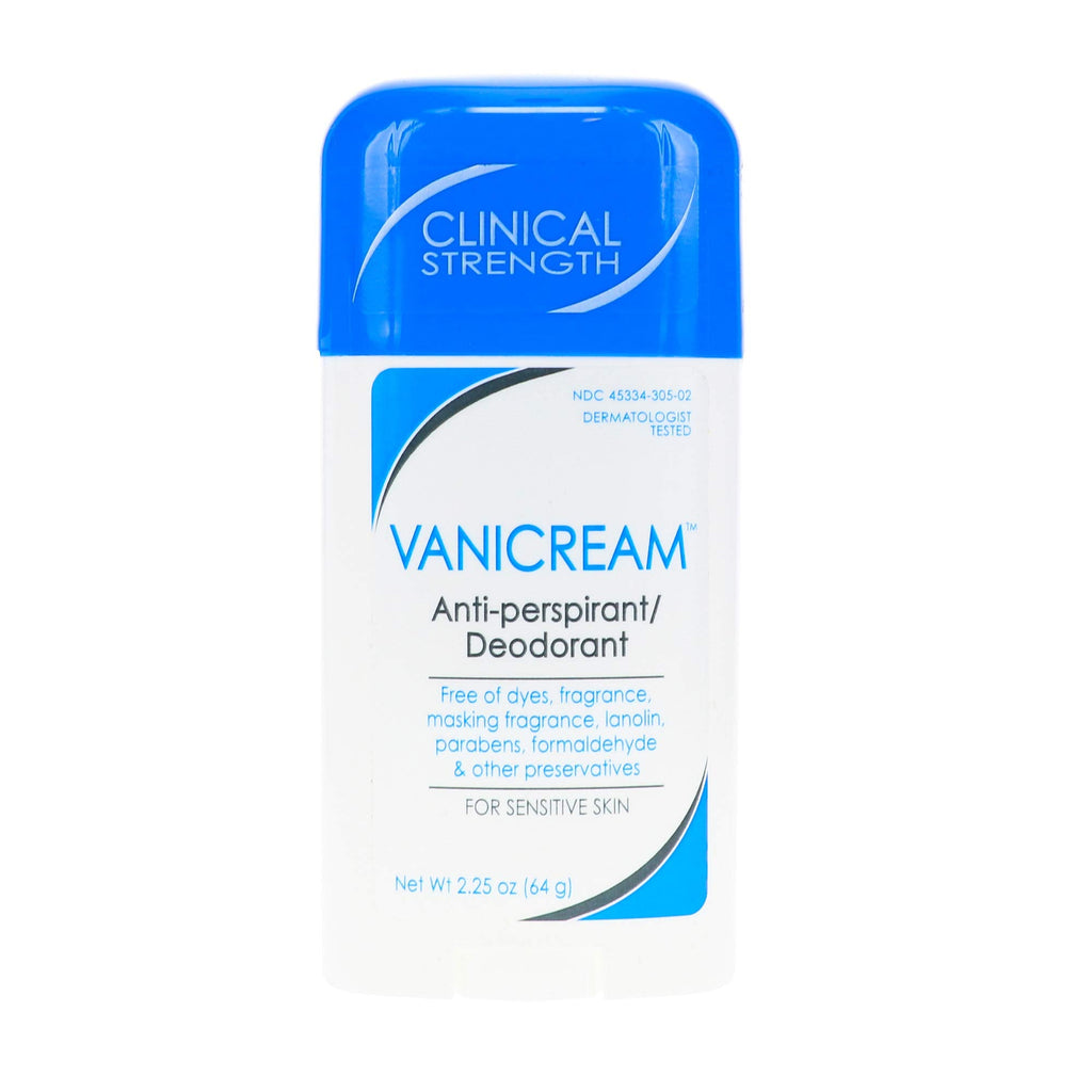 Vanicream Anti-Perspirant Deodorant – Clinical Strength for Sensitive Skin, 2.25 oz (Pack of 3)