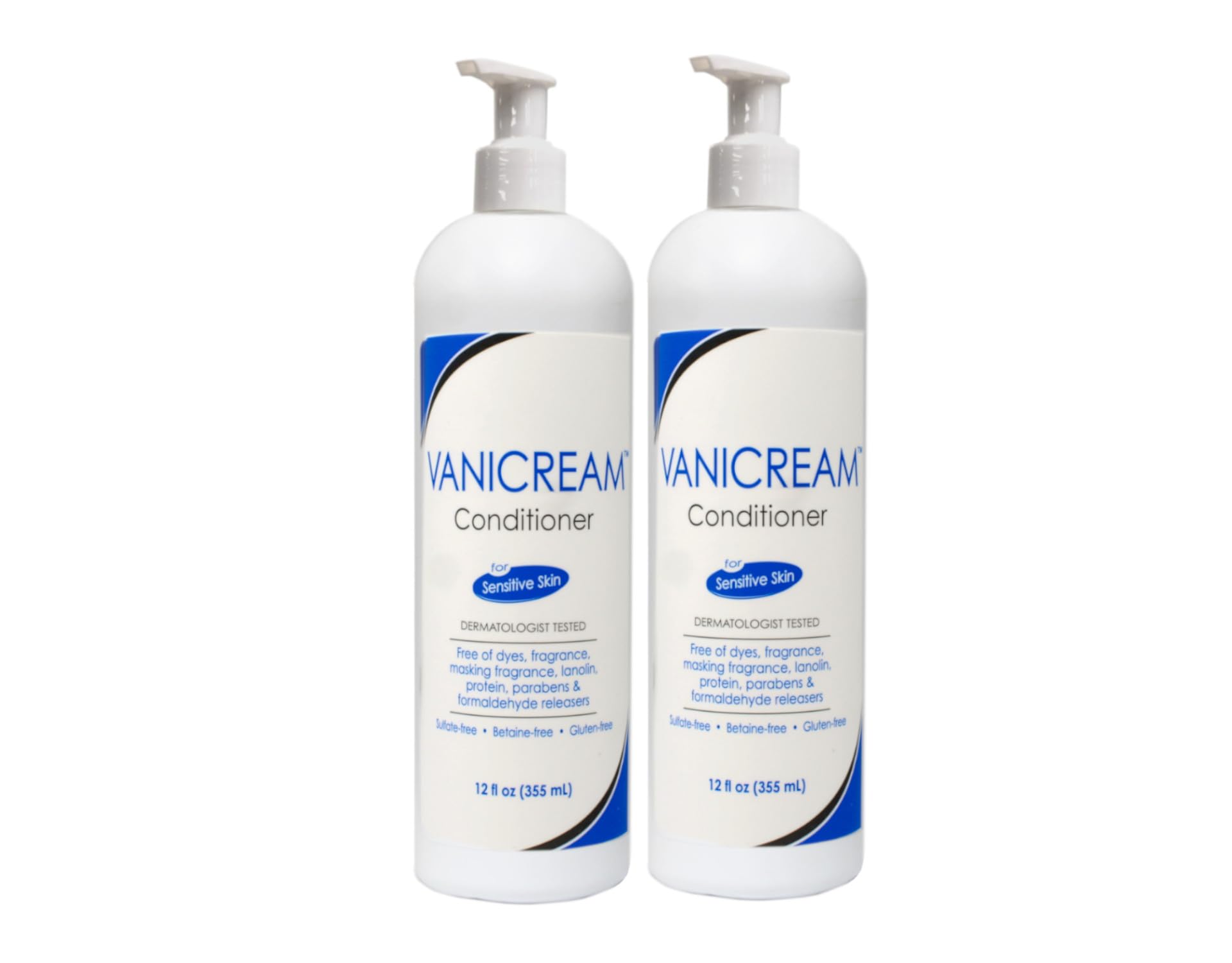 Vanicream Shampoo & Conditioner Set for Sensitive Skin – Dermatologist Tested – 4 Bottles (12 oz)