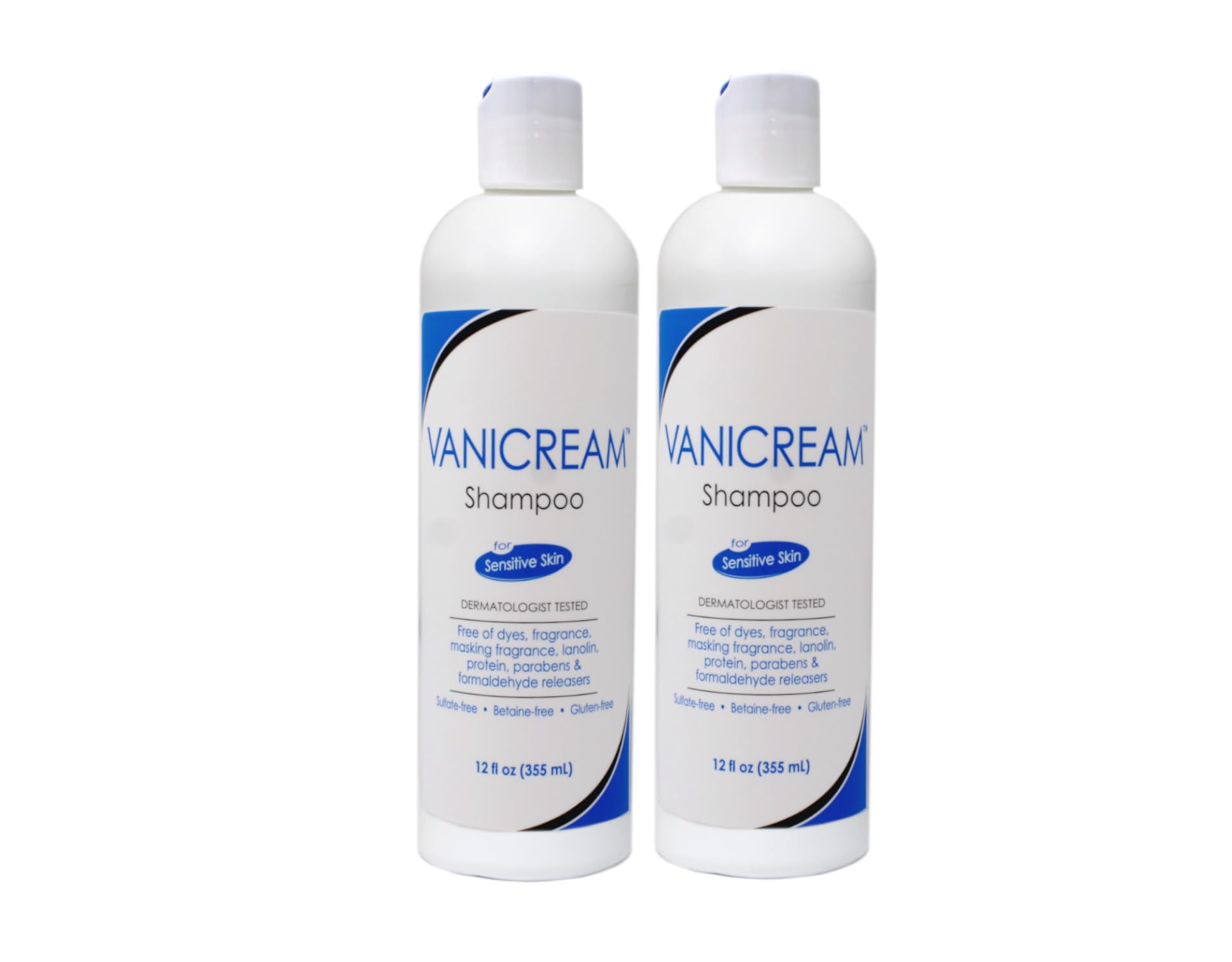 Vanicream Shampoo & Conditioner Set for Sensitive Skin – Dermatologist Tested – 4 Bottles (12 oz)