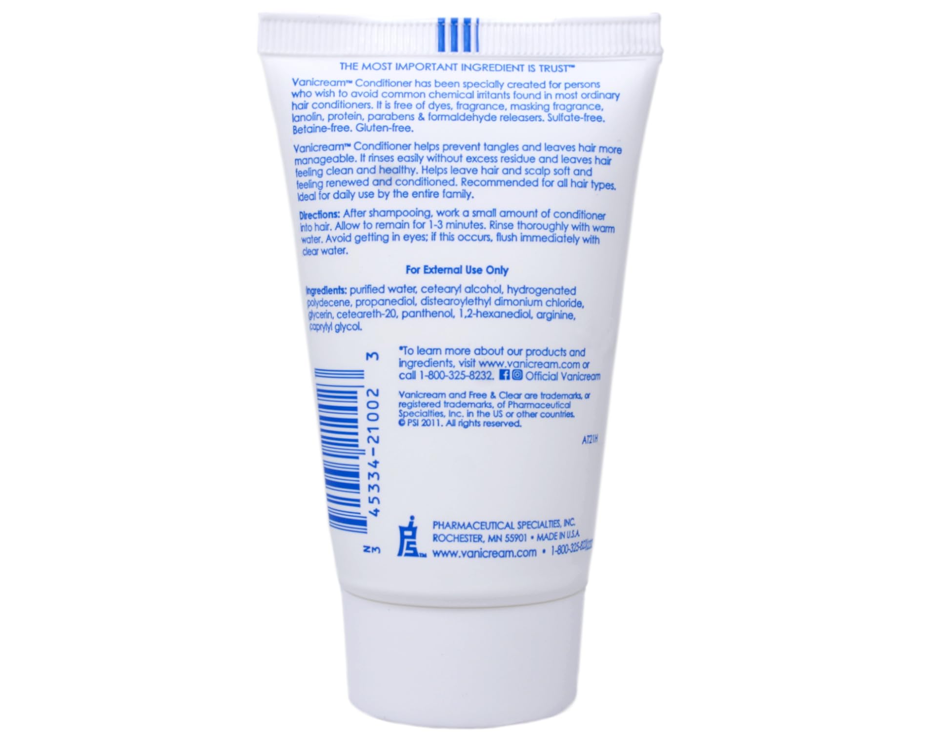 Vanicream Shampoo & Conditioner Travel Size Duo – 2 oz Each