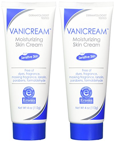 Vanicream Moisturizing Skin Cream for Sensitive Skin, 4 oz (Pack of 2) | Fragrance-Free & Non-Greasy