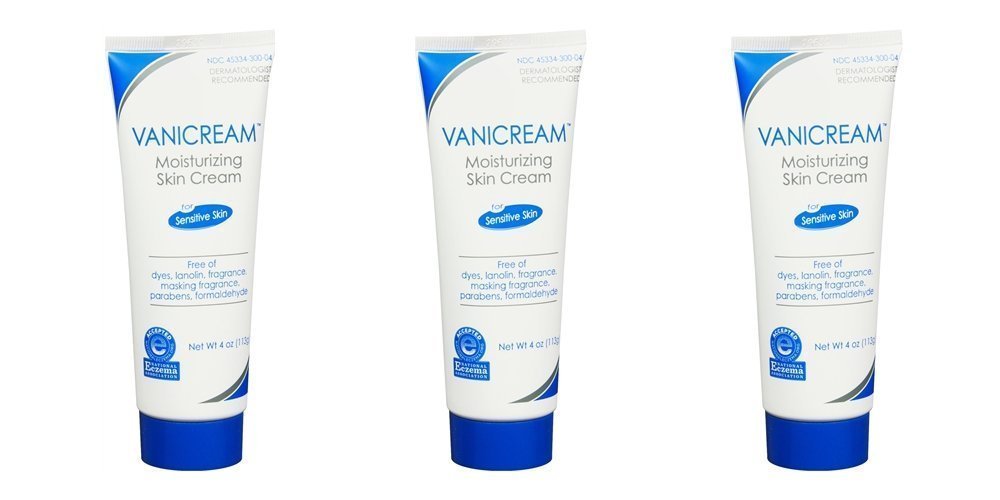 Vanicream Moisturizing Skin Cream for Sensitive Skin – 4 oz (Pack of 3)