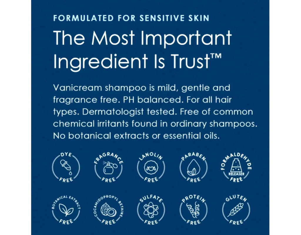 Vanicream Shampoo & Conditioner Set for Sensitive Skin – Dermatologist Tested – 4 Bottles (12 oz)